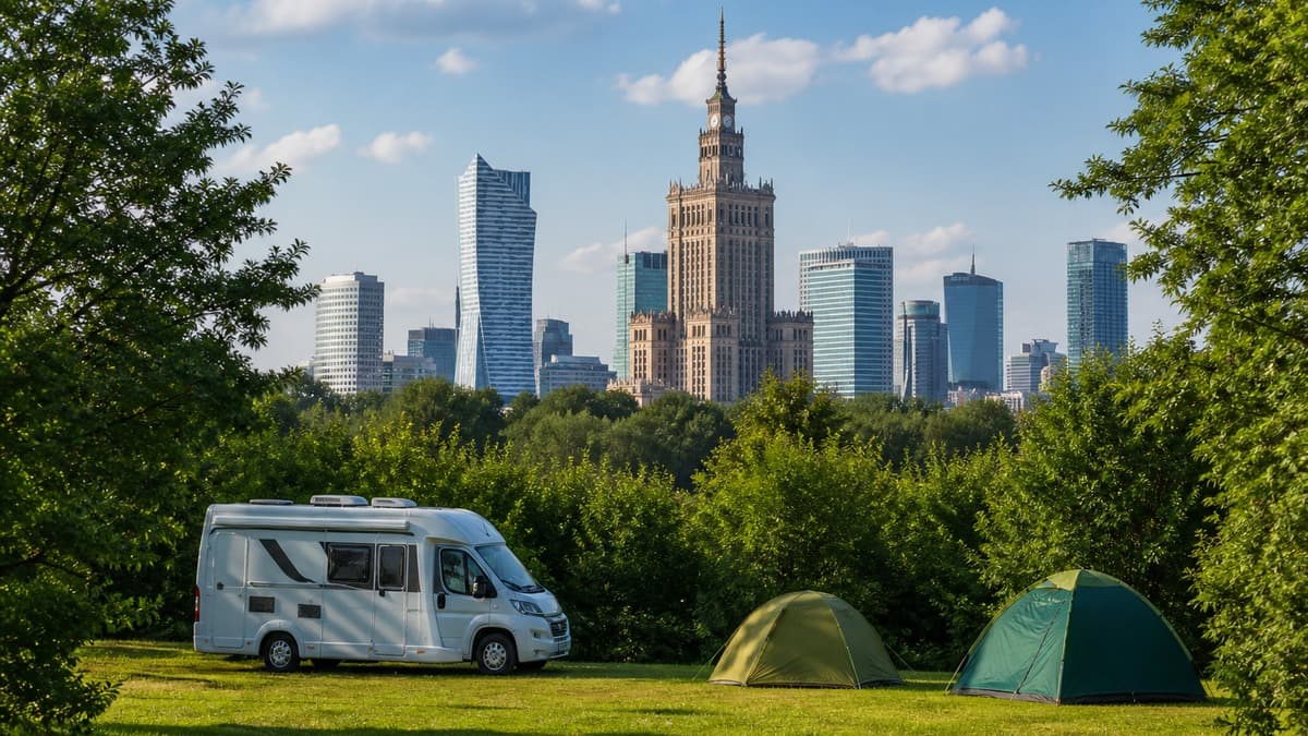 Pole kempingowe Warszawa – kempingi i miejsca kempingowe pod miastem